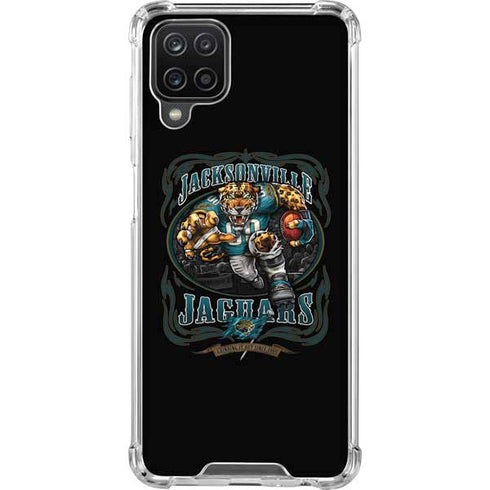 Liquid Blue NFL Jacksonville Jaguars Running Back Galaxy A12 Clear Case