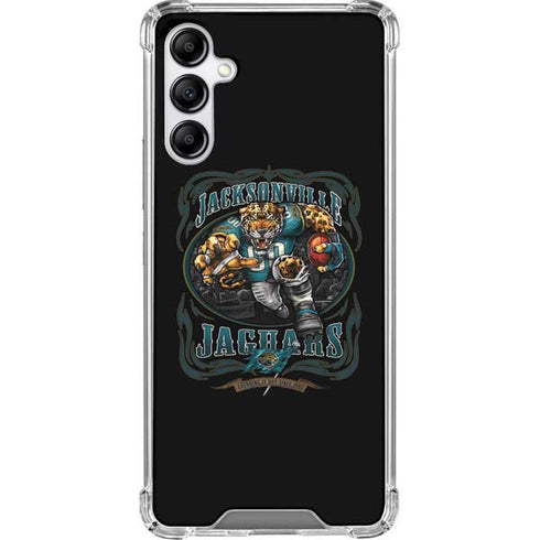 Liquid Blue NFL Jacksonville Jaguars Running Back Galaxy A14 5G Clear Case