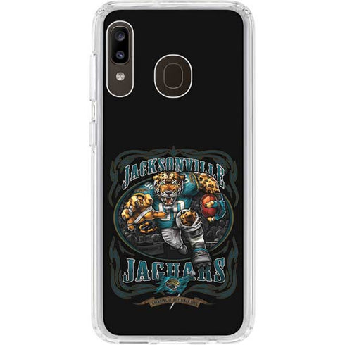 Liquid Blue NFL Jacksonville Jaguars Running Back Galaxy A20 Clear Case