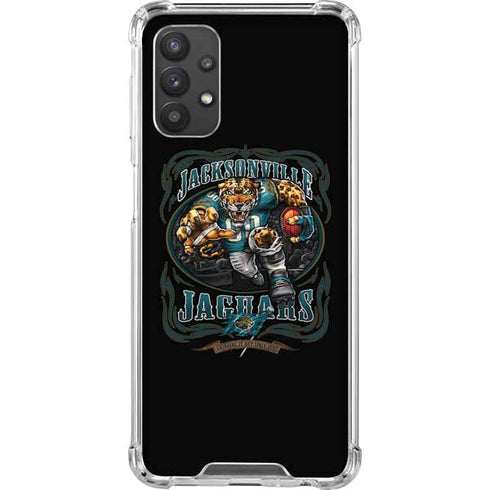 Liquid Blue NFL Jacksonville Jaguars Running Back Galaxy A32 5G Clear Case