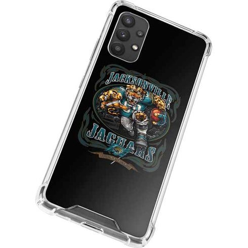 Liquid Blue NFL Jacksonville Jaguars Running Back Galaxy A32 5G Clear Case