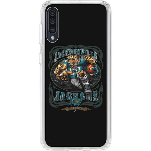 Liquid Blue NFL Jacksonville Jaguars Running Back Galaxy A50 Clear Case