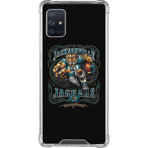 Liquid Blue NFL Jacksonville Jaguars Running Back Galaxy A51 5G Clear Case