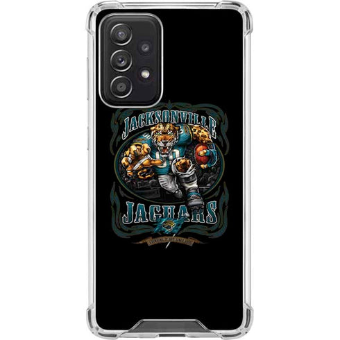 Liquid Blue NFL Jacksonville Jaguars Running Back Galaxy A52 5G Clear Case