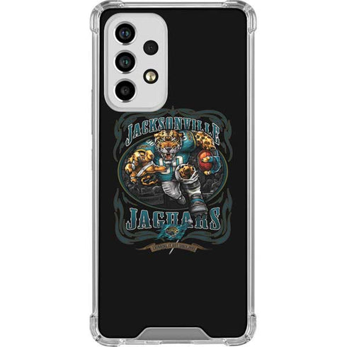 Liquid Blue NFL Jacksonville Jaguars Running Back Galaxy A53 5G Clear Case