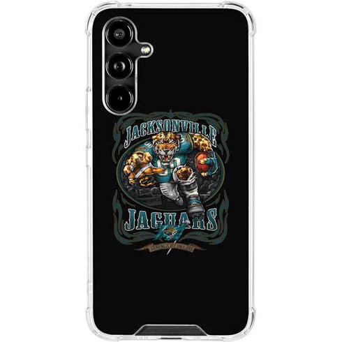 Liquid Blue NFL Jacksonville Jaguars Running Back Galaxy A54 5G Clear Case