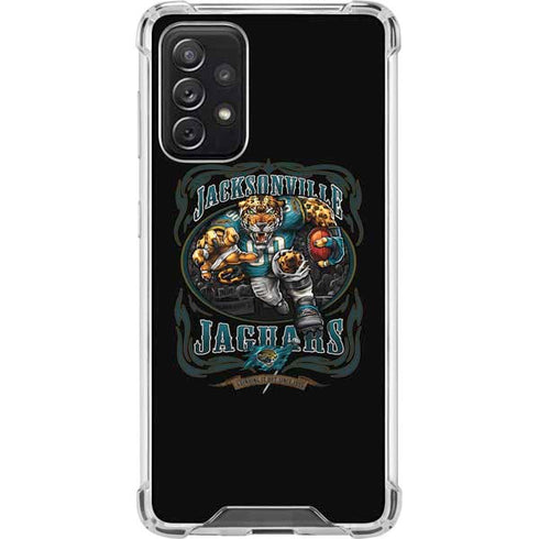 Liquid Blue NFL Jacksonville Jaguars Running Back Galaxy A72 5G Clear Case