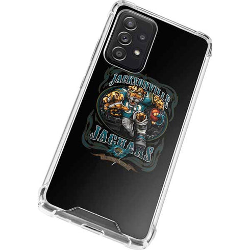Liquid Blue NFL Jacksonville Jaguars Running Back Galaxy A72 5G Clear Case