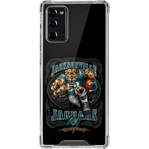 Liquid Blue NFL Jacksonville Jaguars Running Back Galaxy Note20 5G Clear Case