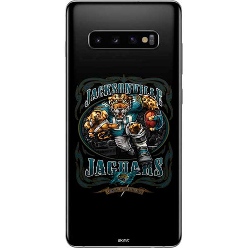 Liquid Blue NFL Jacksonville Jaguars Running Back Galaxy S10 Plus Skin