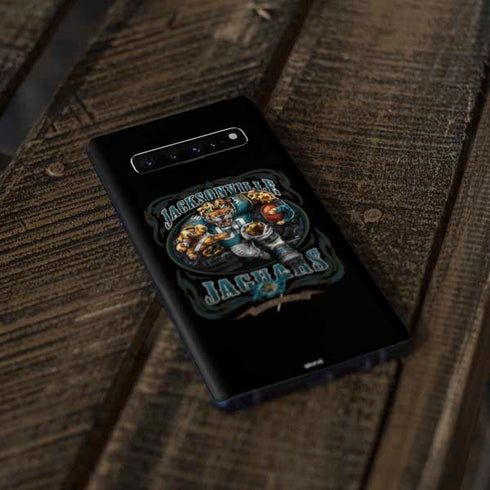 Liquid Blue NFL Jacksonville Jaguars Running Back Galaxy S10 Plus Skin
