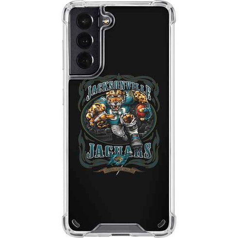Liquid Blue NFL Jacksonville Jaguars Running Back Galaxy S21 5G Clear Case