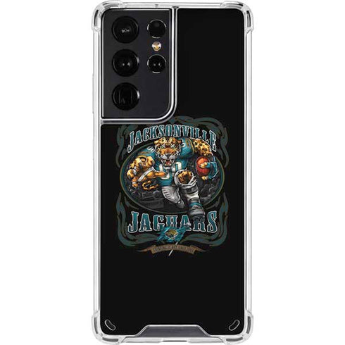 Liquid Blue NFL Jacksonville Jaguars Running Back Galaxy S21 Ultra 5G Clear Case