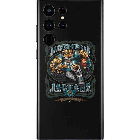 Liquid Blue NFL Jacksonville Jaguars Running Back Galaxy S22 Ultra Skin
