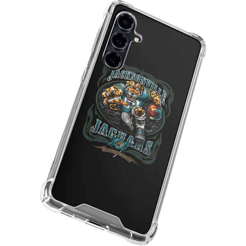 Liquid Blue NFL Jacksonville Jaguars Running Back Galaxy S23 FE Clear Case