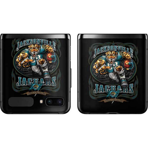 Liquid Blue NFL Jacksonville Jaguars Running Back Galaxy Z Flip Skin
