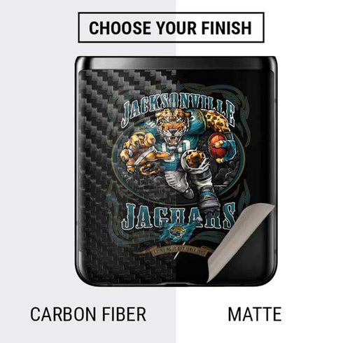Liquid Blue NFL Jacksonville Jaguars Running Back Galaxy Z Flip Skin