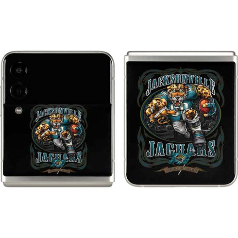 Liquid Blue NFL Jacksonville Jaguars Running Back Galaxy Z Flip3 5G Skin
