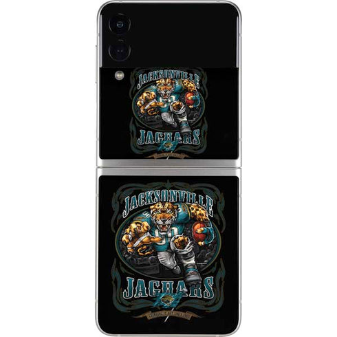 Liquid Blue NFL Jacksonville Jaguars Running Back Galaxy Z Flip3 5G Skin