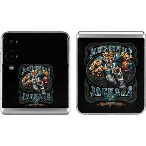 Liquid Blue NFL Jacksonville Jaguars Running Back Galaxy Z Flip4 5G Skin