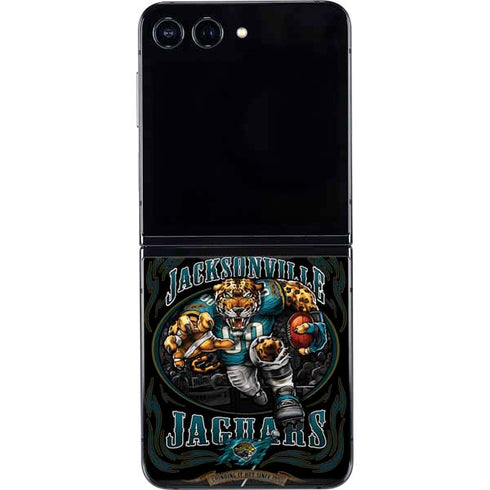 Liquid Blue NFL Jacksonville Jaguars Running Back Galaxy Z Flip5 5G Skin