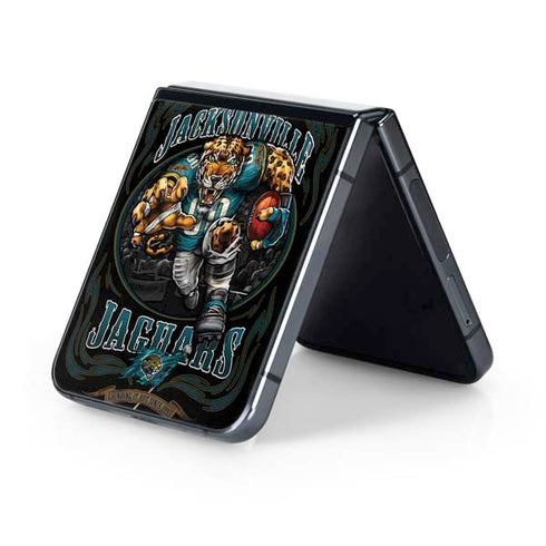 Liquid Blue NFL Jacksonville Jaguars Running Back Galaxy Z Flip5 5G Skin