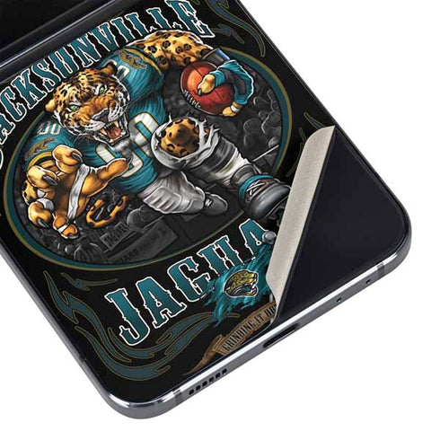 Liquid Blue NFL Jacksonville Jaguars Running Back Galaxy Z Flip5 5G Skin