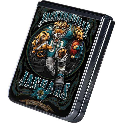 Liquid Blue NFL Jacksonville Jaguars Running Back Galaxy Z Flip5 5G Skin