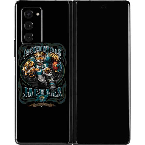 Liquid Blue NFL Jacksonville Jaguars Running Back Galaxy Z Fold2 5G Skin