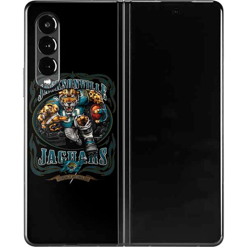 Liquid Blue NFL Jacksonville Jaguars Running Back Galaxy Z Fold3 5G Skin