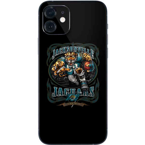 Liquid Blue NFL Jacksonville Jaguars Running Back iPhone 12 Mini Skin