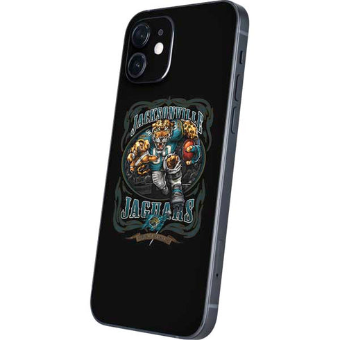 Liquid Blue NFL Jacksonville Jaguars Running Back iPhone 12 Mini Skin