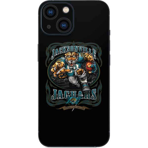 Liquid Blue NFL Jacksonville Jaguars Running Back iPhone 13 Mini Skin