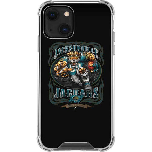 Liquid Blue NFL Jacksonville Jaguars Running Back iPhone 14 Plus Clear Case