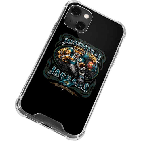 Liquid Blue NFL Jacksonville Jaguars Running Back iPhone 14 Plus Clear Case