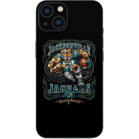 Liquid Blue NFL Jacksonville Jaguars Running Back iPhone 15 Plus Skin