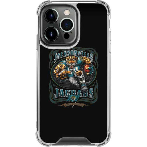 Liquid Blue NFL Jacksonville Jaguars Running Back iPhone 14 Pro Clear Case