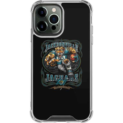 Liquid Blue NFL Jacksonville Jaguars Running Back iPhone 15 Pro Max Clear Case