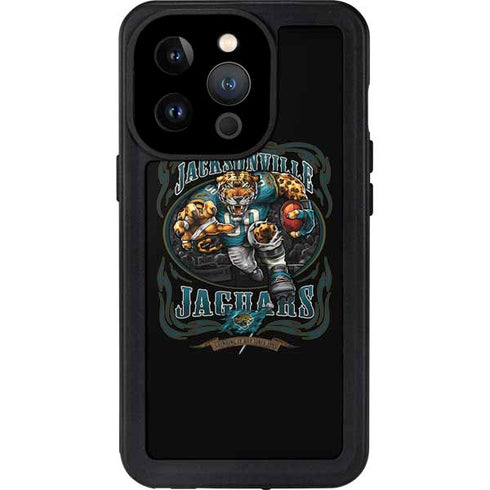 Liquid Blue NFL Jacksonville Jaguars Running Back iPhone 14 Pro Waterproof Case