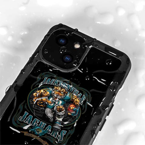 Liquid Blue NFL Jacksonville Jaguars Running Back iPhone 15 Plus Waterproof Case