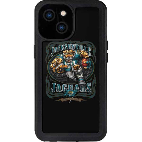 Liquid Blue NFL Jacksonville Jaguars Running Back iPhone 15 Waterproof Case