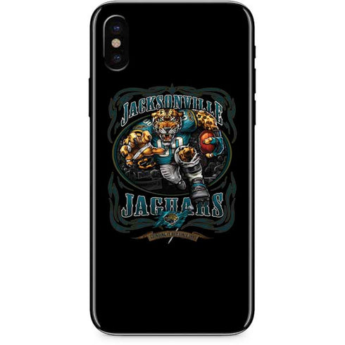 Liquid Blue NFL Jacksonville Jaguars Running Back iPhone XS Skin