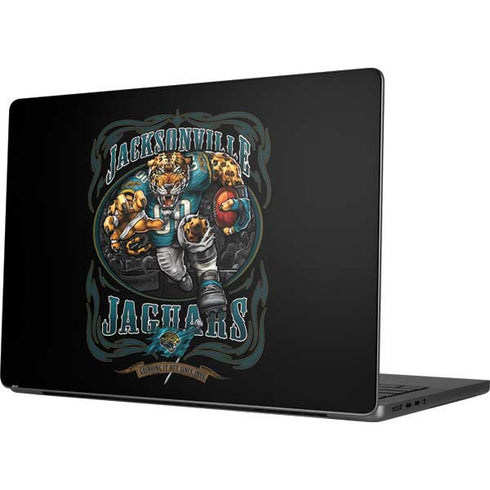 Liquid Blue NFL Jacksonville Jaguars Running Back MacBook Pro 14in (2021-24) Skin