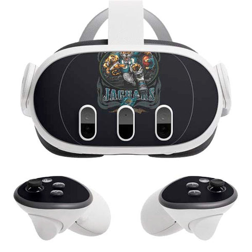 Liquid Blue NFL Jacksonville Jaguars Running Back Meta Quest 3 Skin