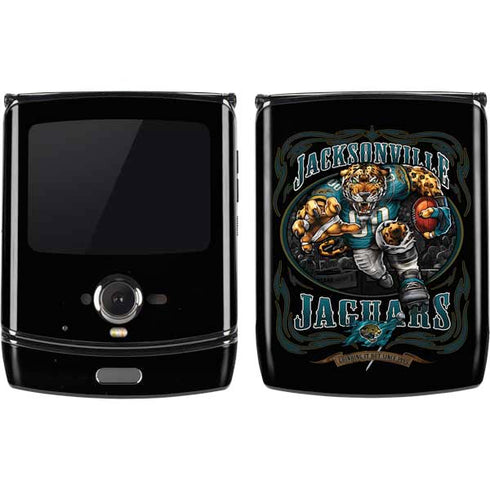 Liquid Blue NFL Jacksonville Jaguars Running Back Motorola RAZR Skin