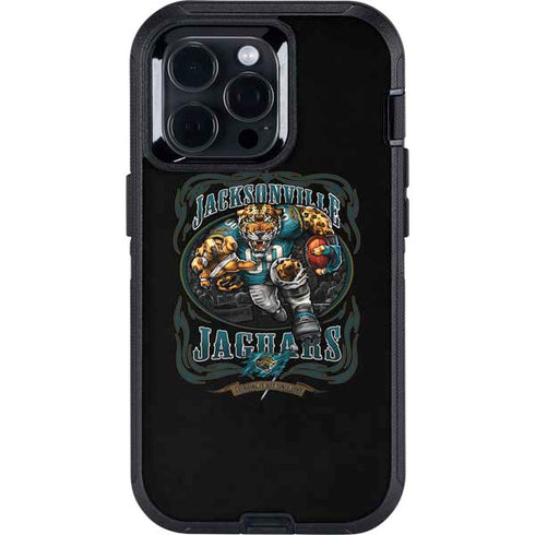 Liquid Blue NFL Jacksonville Jaguars Running Back Otterbox Defender iPhone Skin