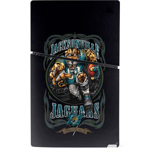 Liquid Blue NFL Jacksonville Jaguars Running Back PS5 Slim Digital Edition Console Skin
