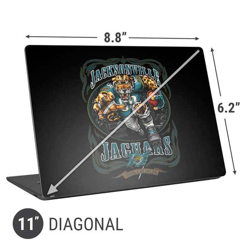 Liquid Blue NFL Jacksonville Jaguars Running Back Universal Laptop 11in (8.8 x 6.2in) Skin