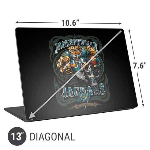 Liquid Blue NFL Jacksonville Jaguars Running Back Universal Laptop 13in (10.6 x 7.6in) Skin