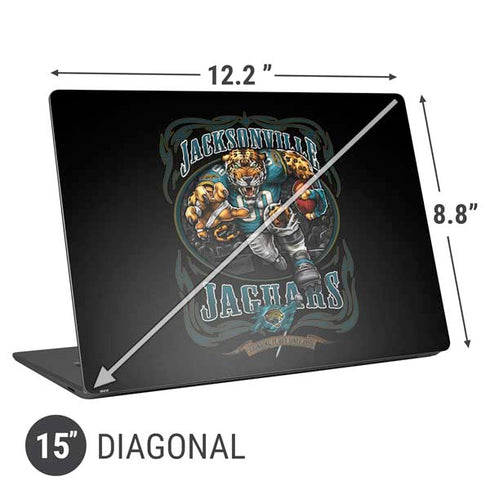 Liquid Blue NFL Jacksonville Jaguars Running Back Universal Laptop 15in (12.2 x 8.8in) Skin